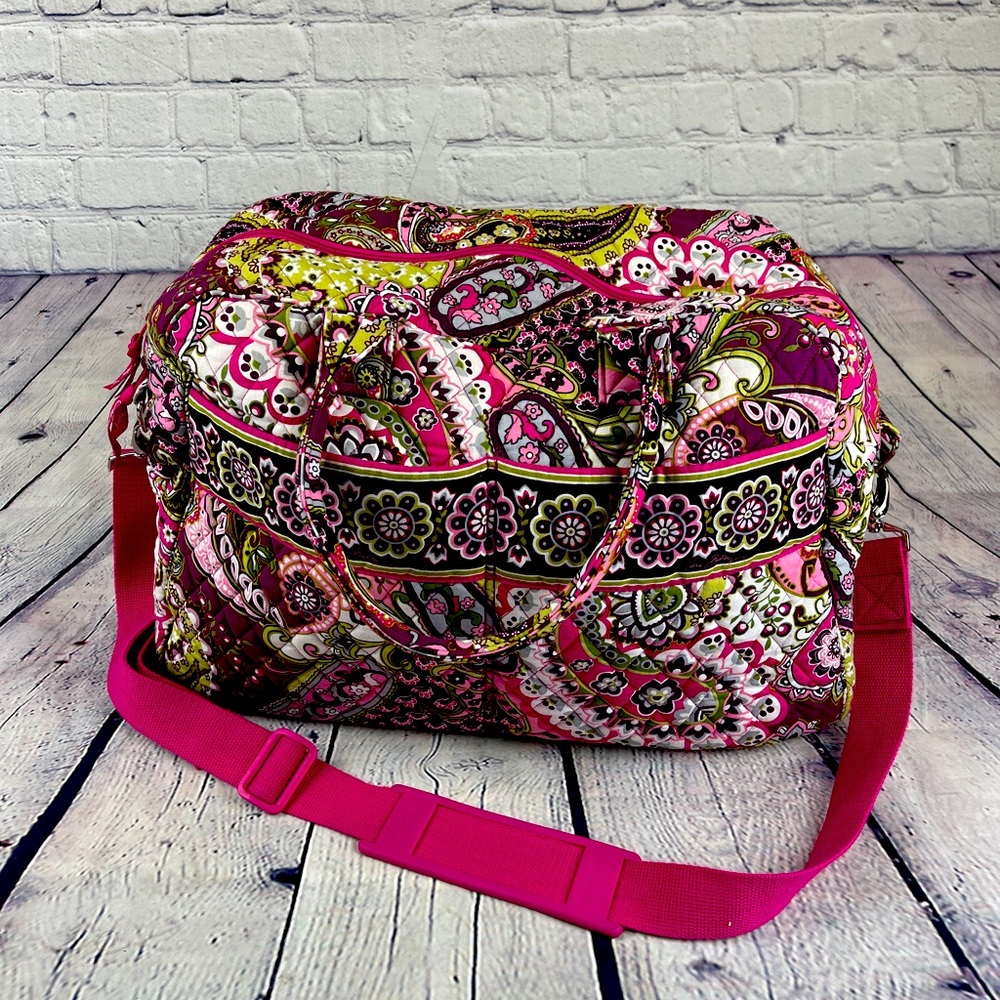 Vera Bradley Very Berry Paisley Weekender